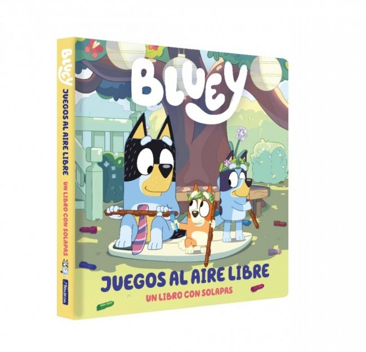 Bluey. Libro de cart�n con solapas - Juegos al aire libre