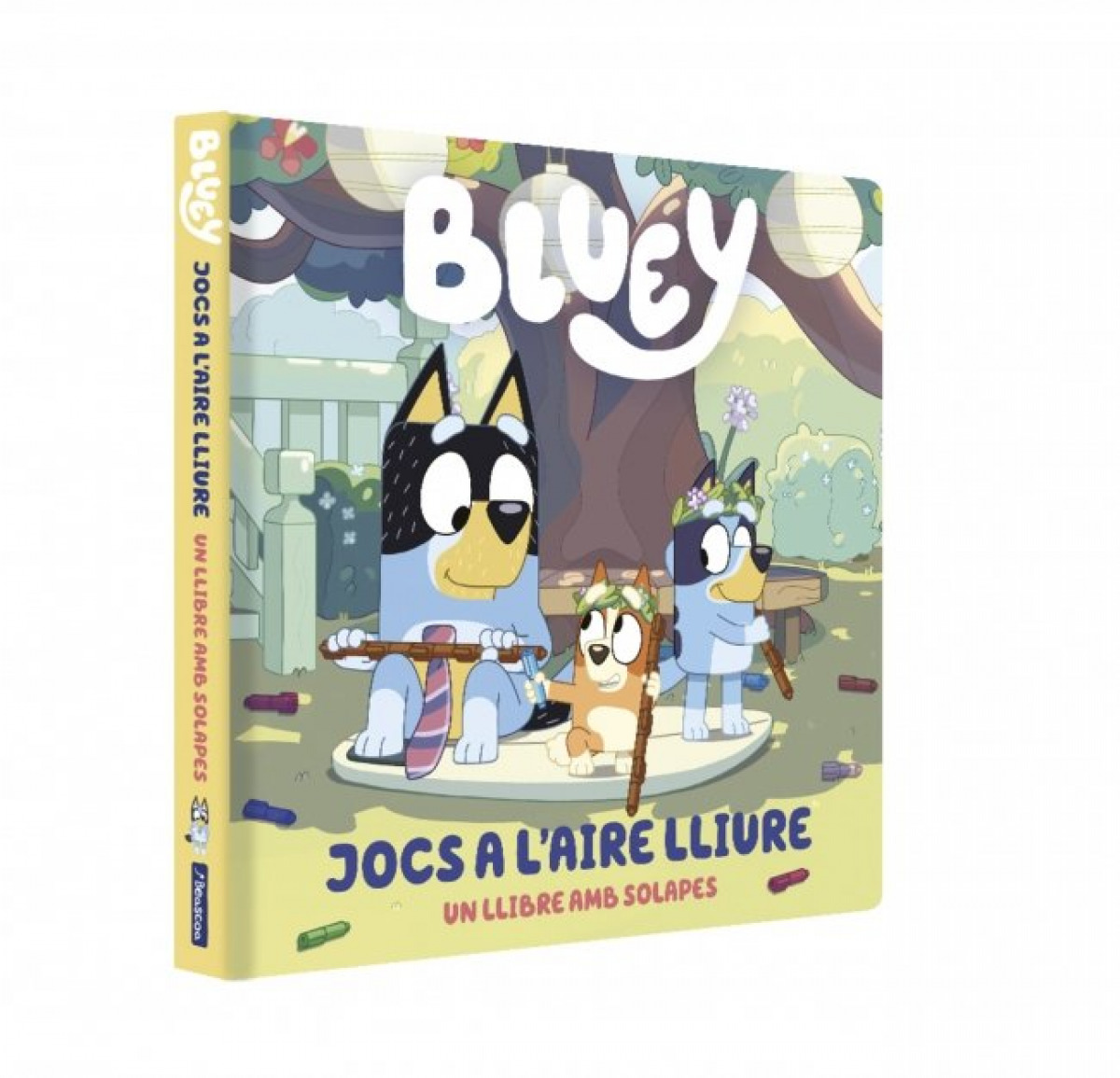 Bluey. Llibre de cartr� amb solapes - Joc a l'aire lliure