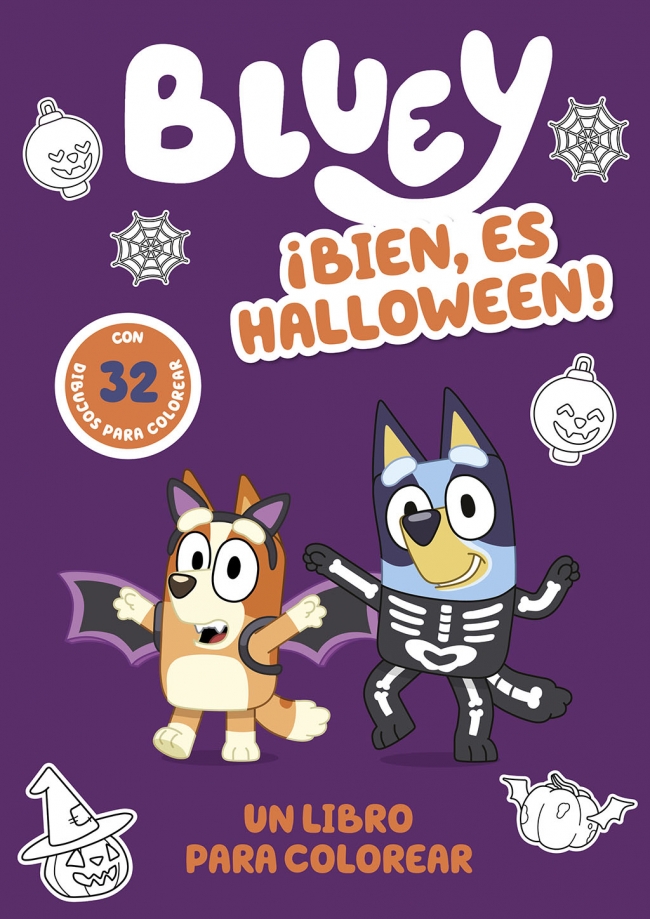 Bluey. Actividades - �Bien, es Halloween! Un libro para colorear terror�ficamente divertido