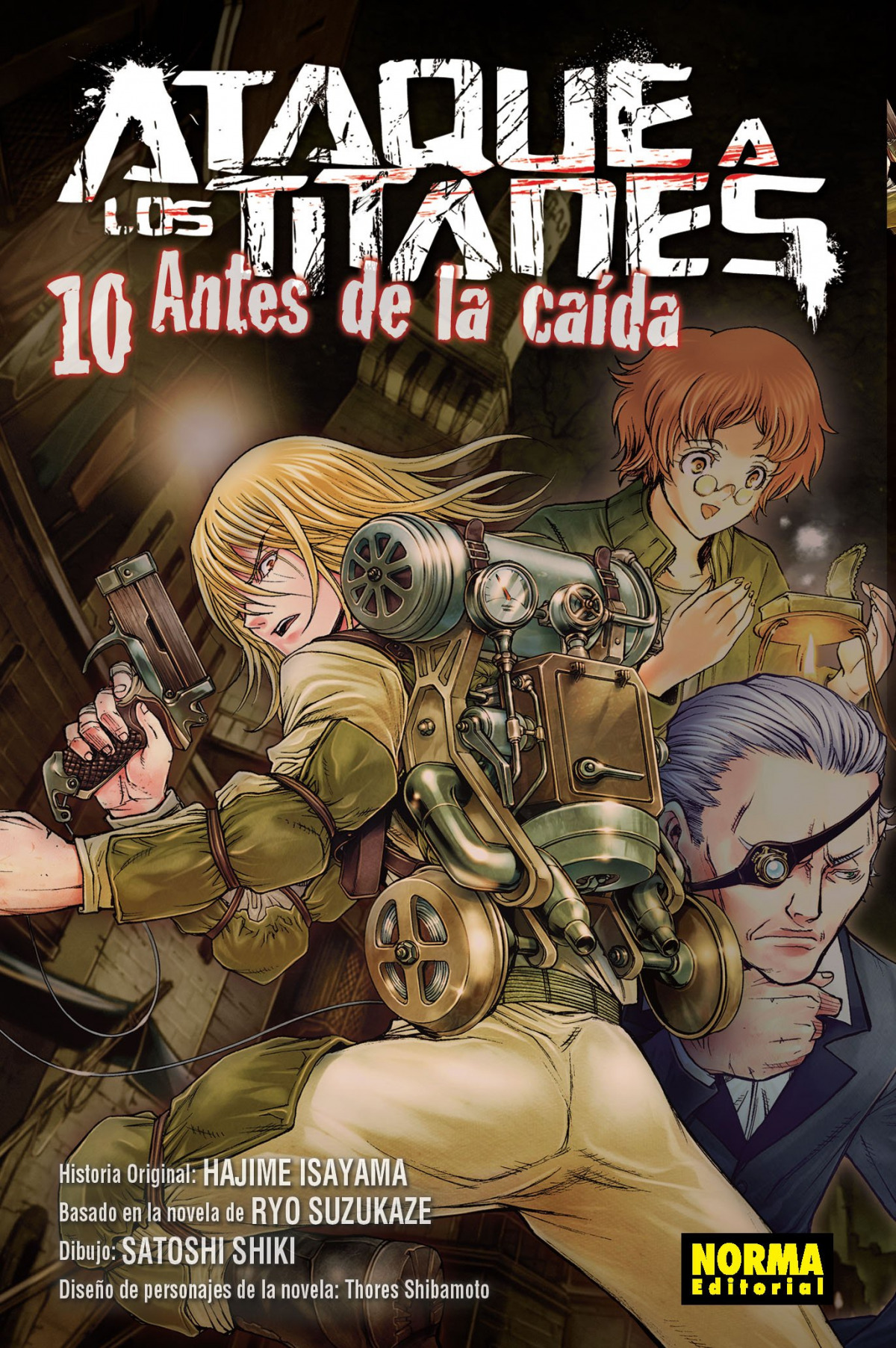 ANTES DE LA CAIDA Ataque a los titanes 10 - Isayama, Hajime/Shiki, Satoshi/Suzukaze, Ryo