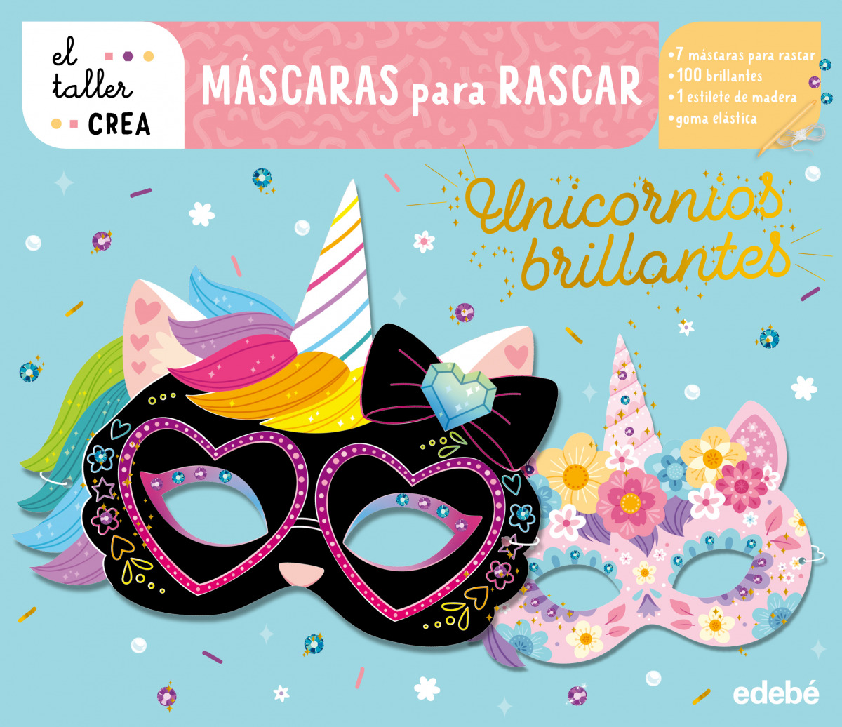 M�SCARAS PARA RASCAR. UNICORNIOS BRILLANTES