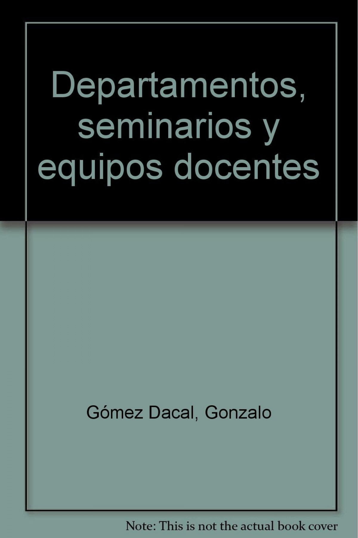 Departamentos seminarios y equipos doc. - Gomez Dacal G.