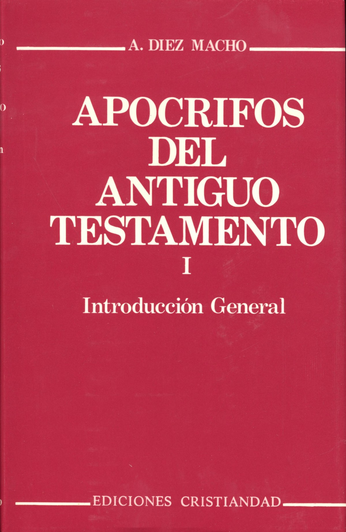 Apócrifos del Antiguo Testamento.Volumen I - Díaz Macho, Alejandro