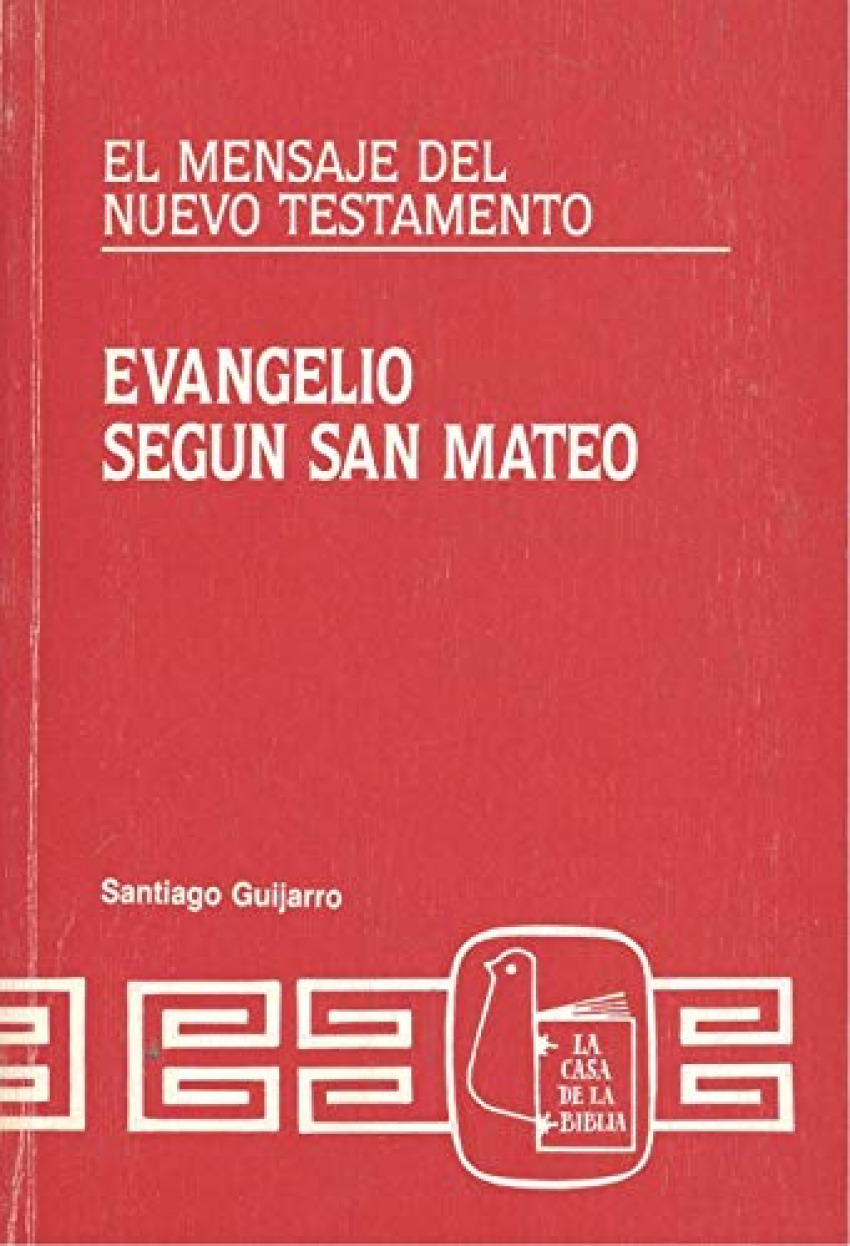 Evangelio segun san mateo - Casa De La Biblia (madrid)