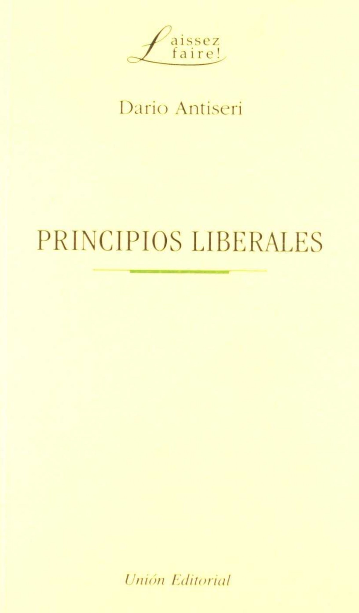 Principios Liberales - Antiseri, Dario