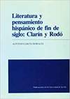 Literatura y pensamiento hisp�nico de fin de siglo