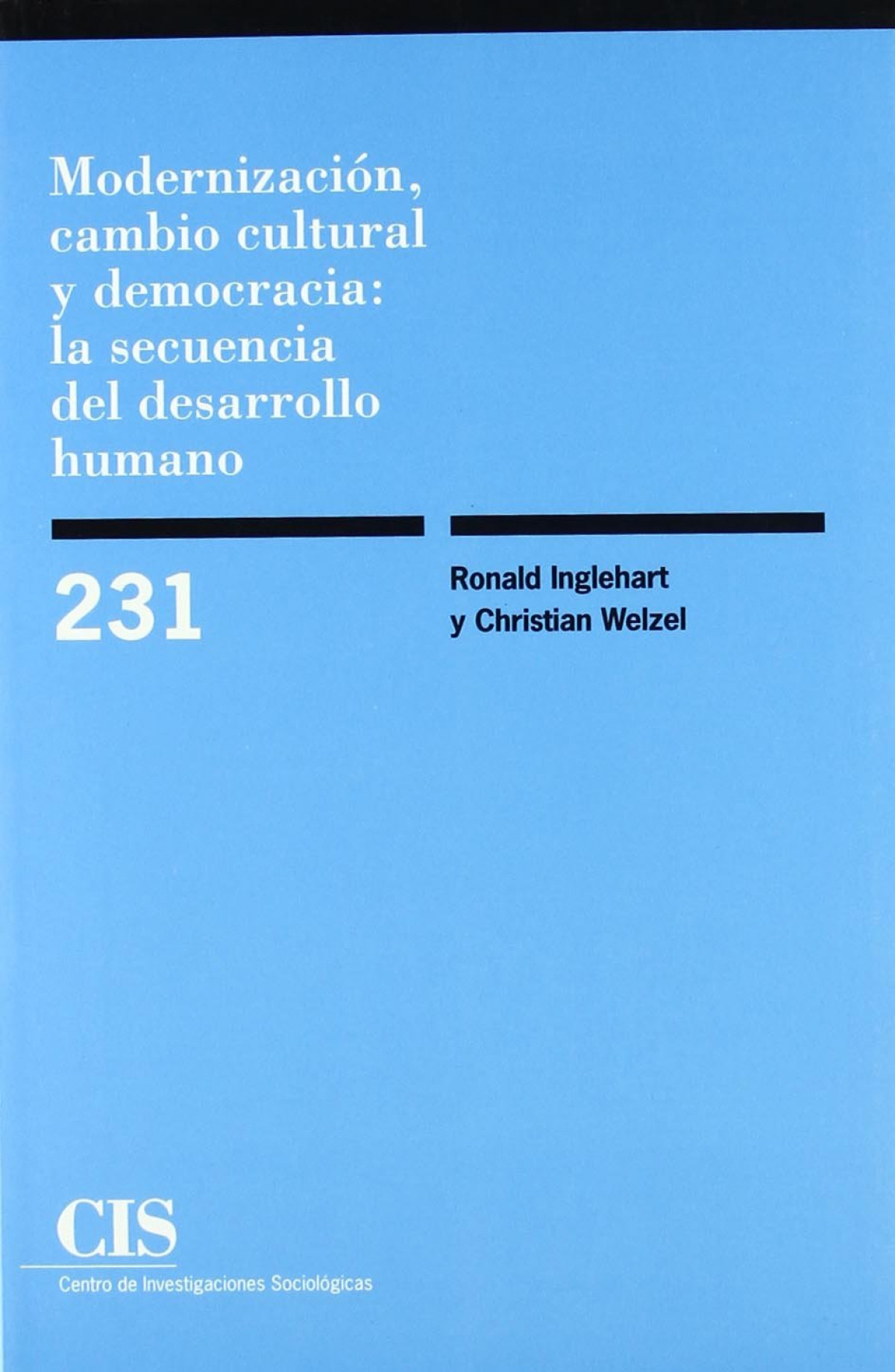 Cis,231 modernizacion cambio cultural - Inglehart, Ronald
