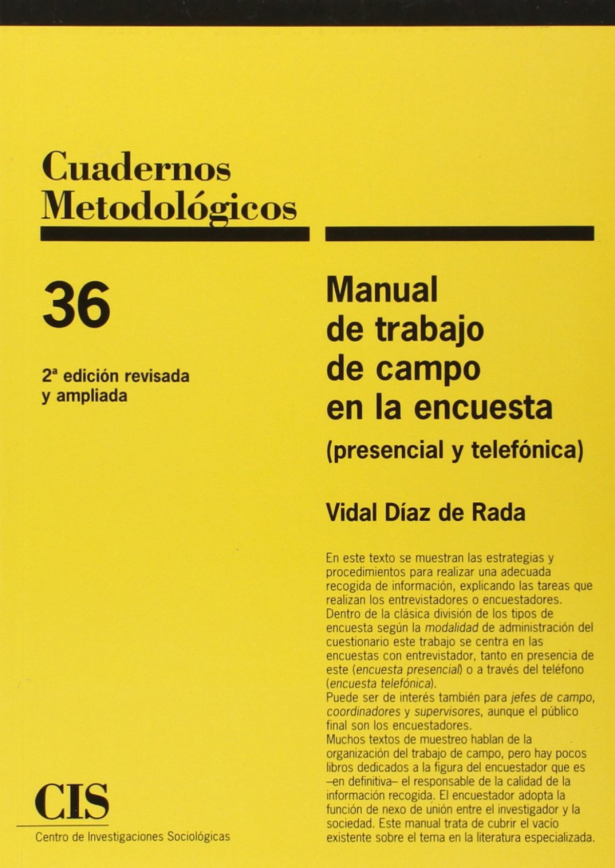 CUEDERNOS METODOL.36 MANUAL TRABAJO