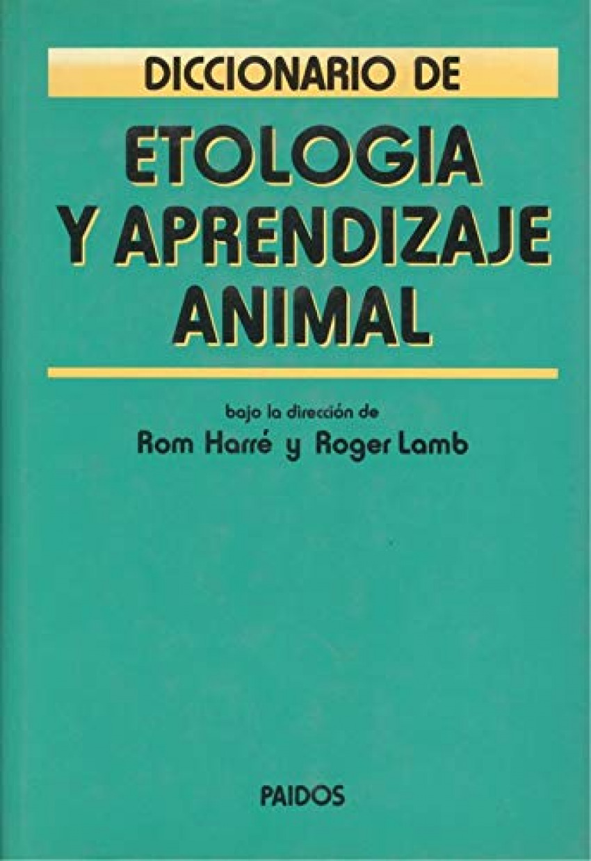 DICCIONARIO DE ETOLOGIA Y APRENDIZAJE ANIMAL (T)