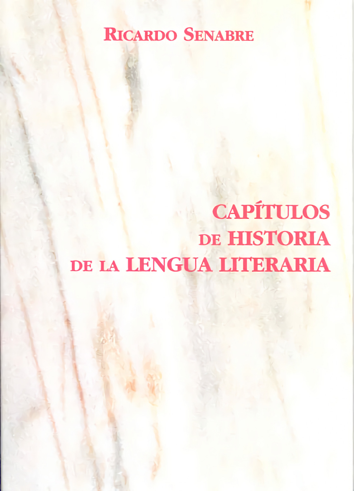 Cap�tulos de historia de la lengua literaria
