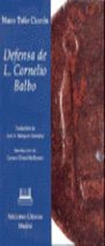 Defensa de L. Cornelio Balbo - Tulio Ciceron, Marco