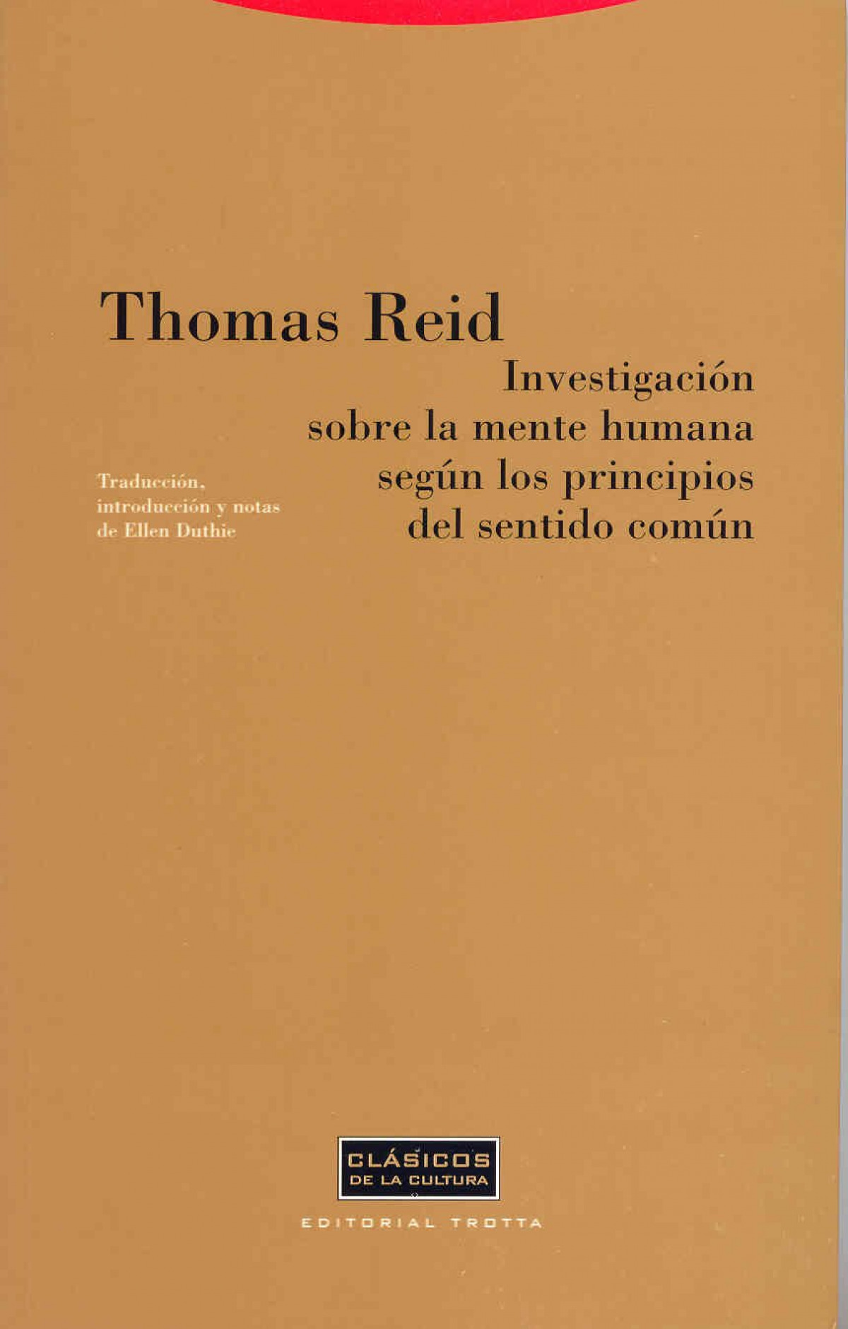 Investigacion sobre mente humana - Reid, Thomas