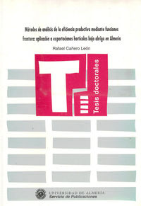 METODOS DE ANALISIS DE LA EFICIENCIA PRODUCTIVA MEDIANTE FUN