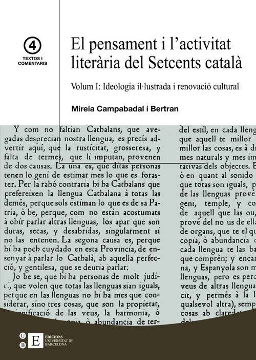 PENSAMENT I L'ACTIVITAT (I) LITERARIA