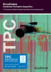 Tpc - encofrados. contenido formativo espec�fico