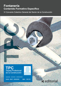 Tpc - fontaner�a. contenido formativo espec�fico