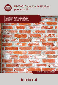 Ejecuci�n de f�bricas para revestir. eocb0108 - f�bricas de alba�iler�a