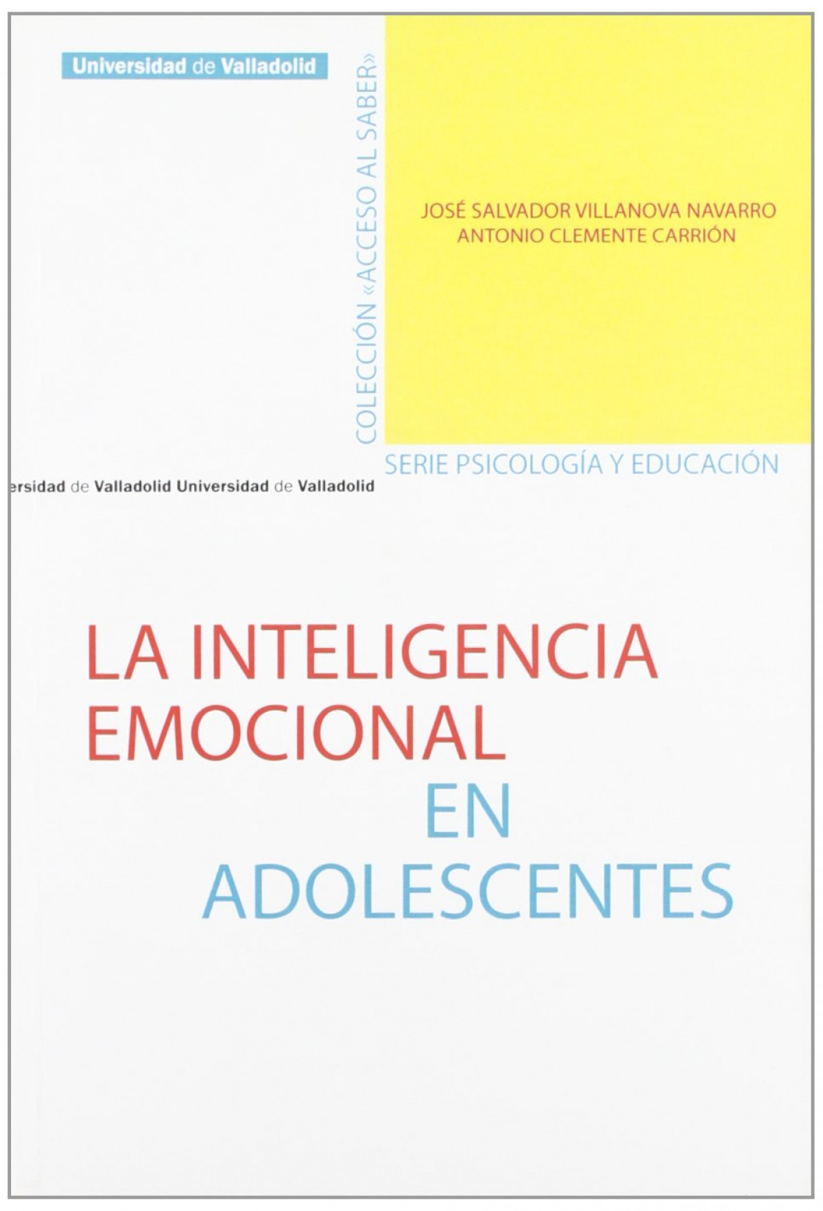 Inteligencia emocional en adolescentes - Navarro Villanova, José