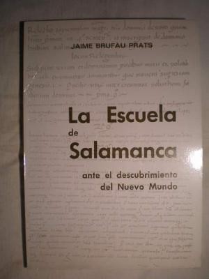 Escuela de salamanca ante el descubrimiento del nuevo mundo