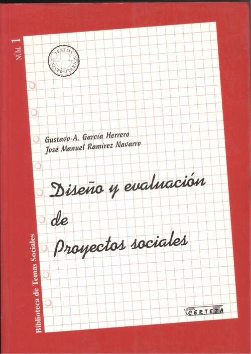 DISE�O Y EVALUACION DE PROYECTOS SOCIALES