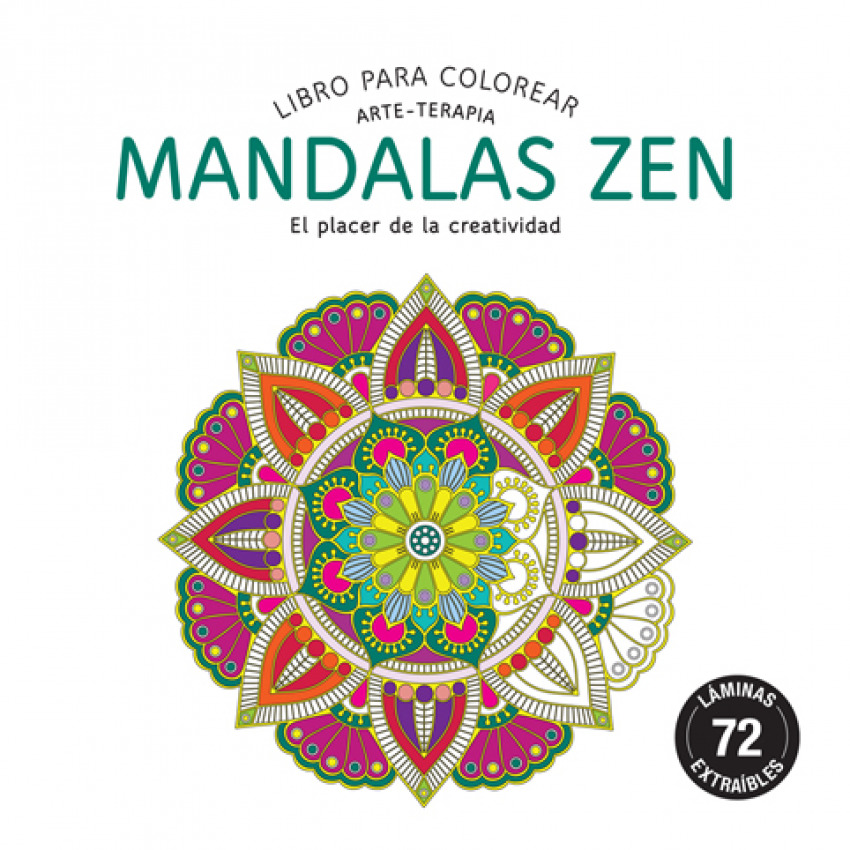 Mandalas zen libro para colorear. arte-terapia