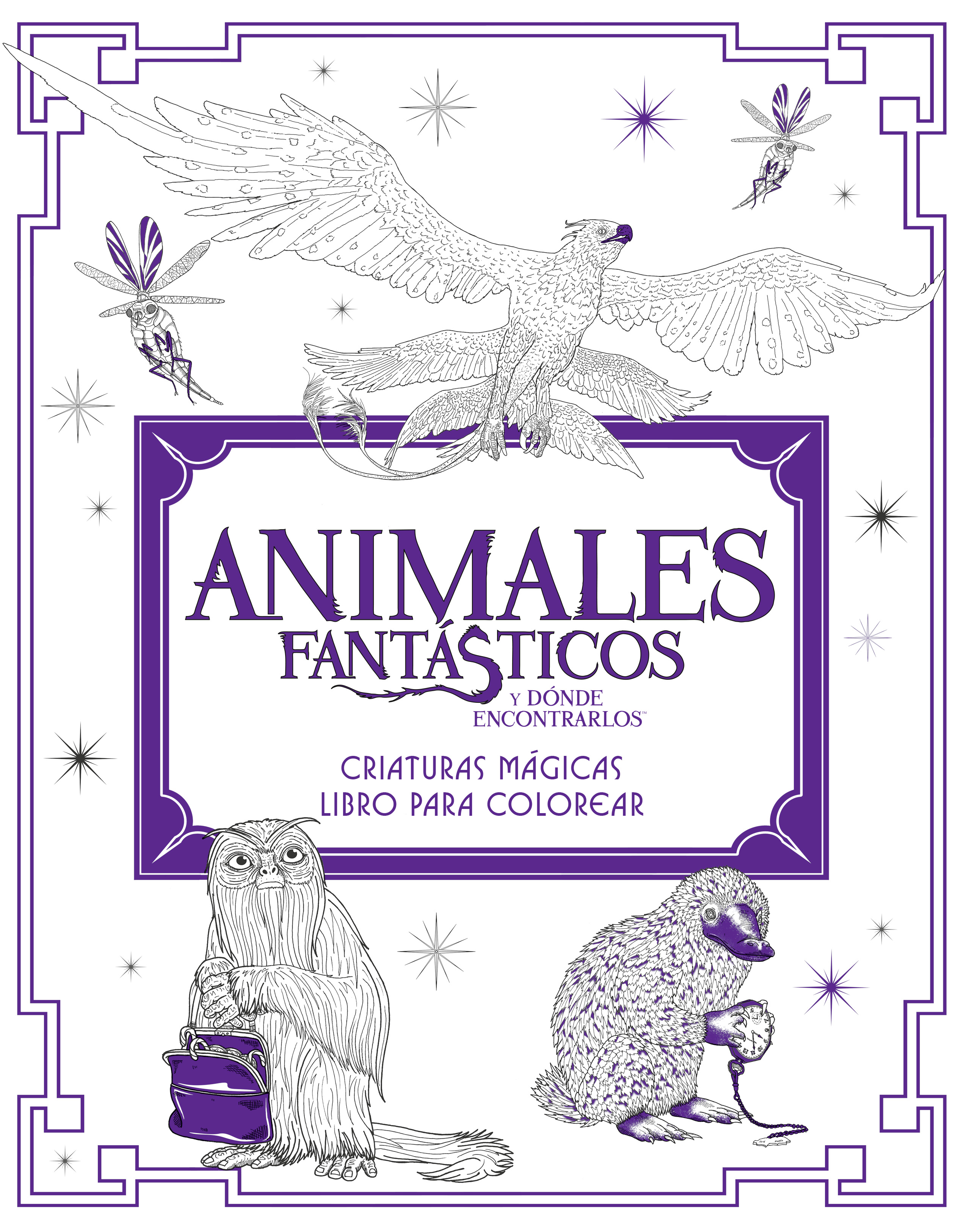Animales fant�sticos y d�nde encontrarlos: criaturas m�gicas. Libro para colorear
