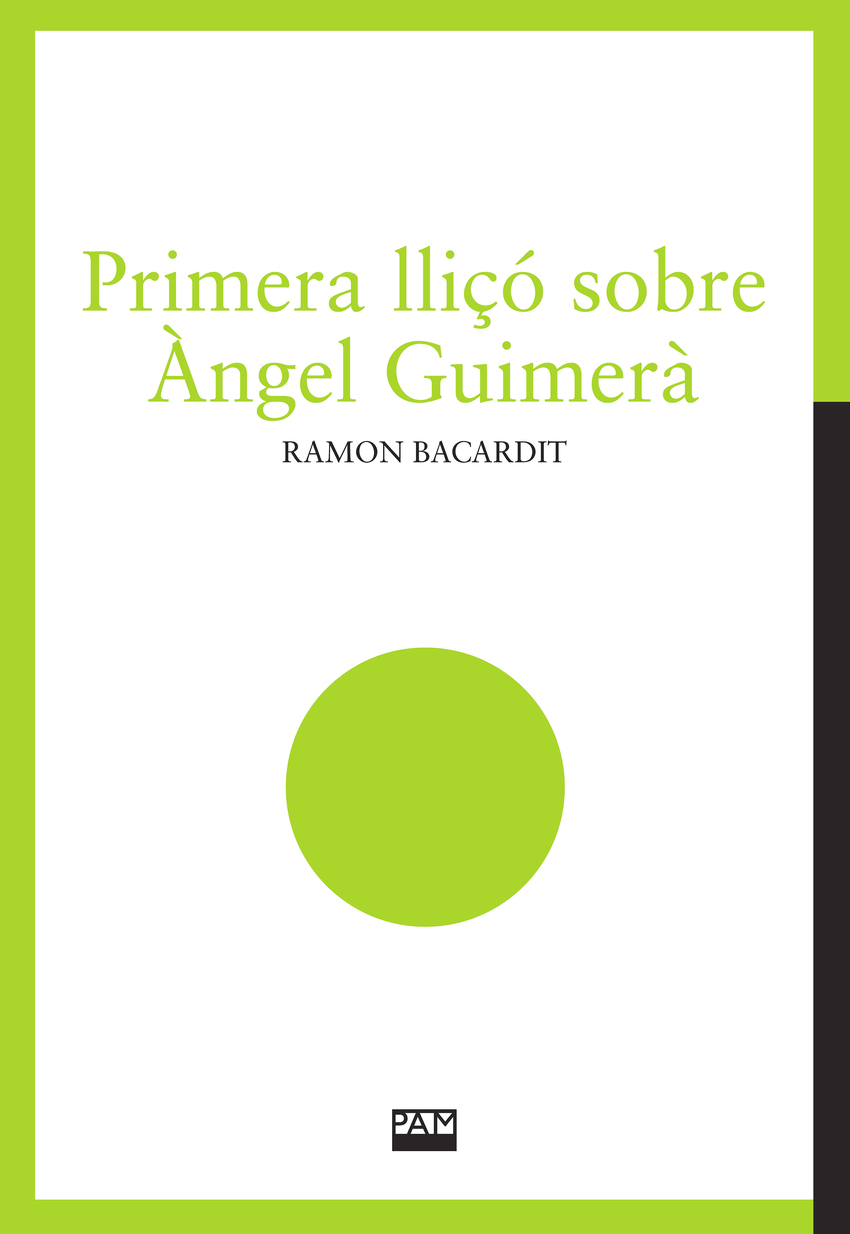 Primera lli�� sobre �ngel Guimer�