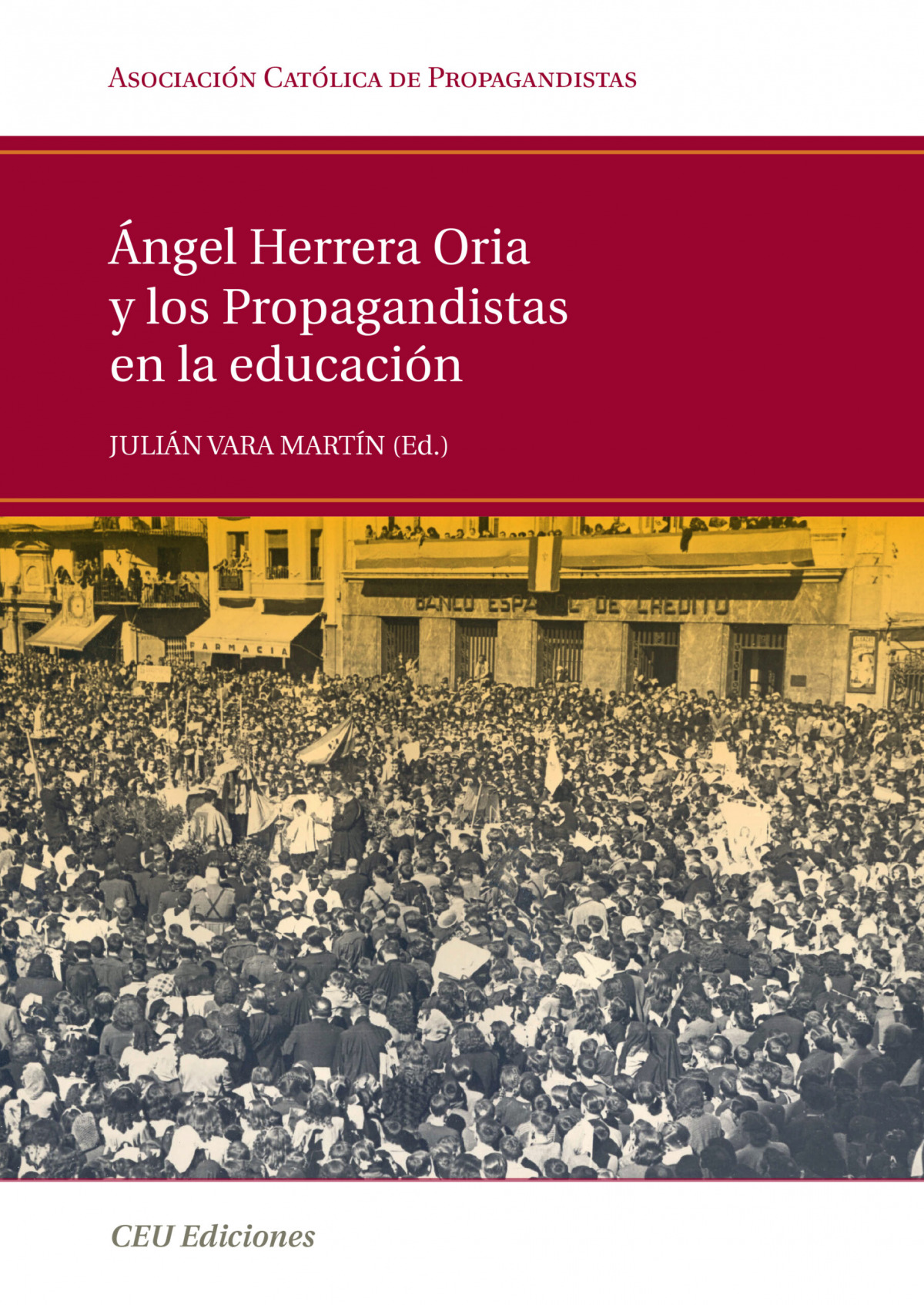 �ngel Herrera Oria y los propagandistas en la educaci�n