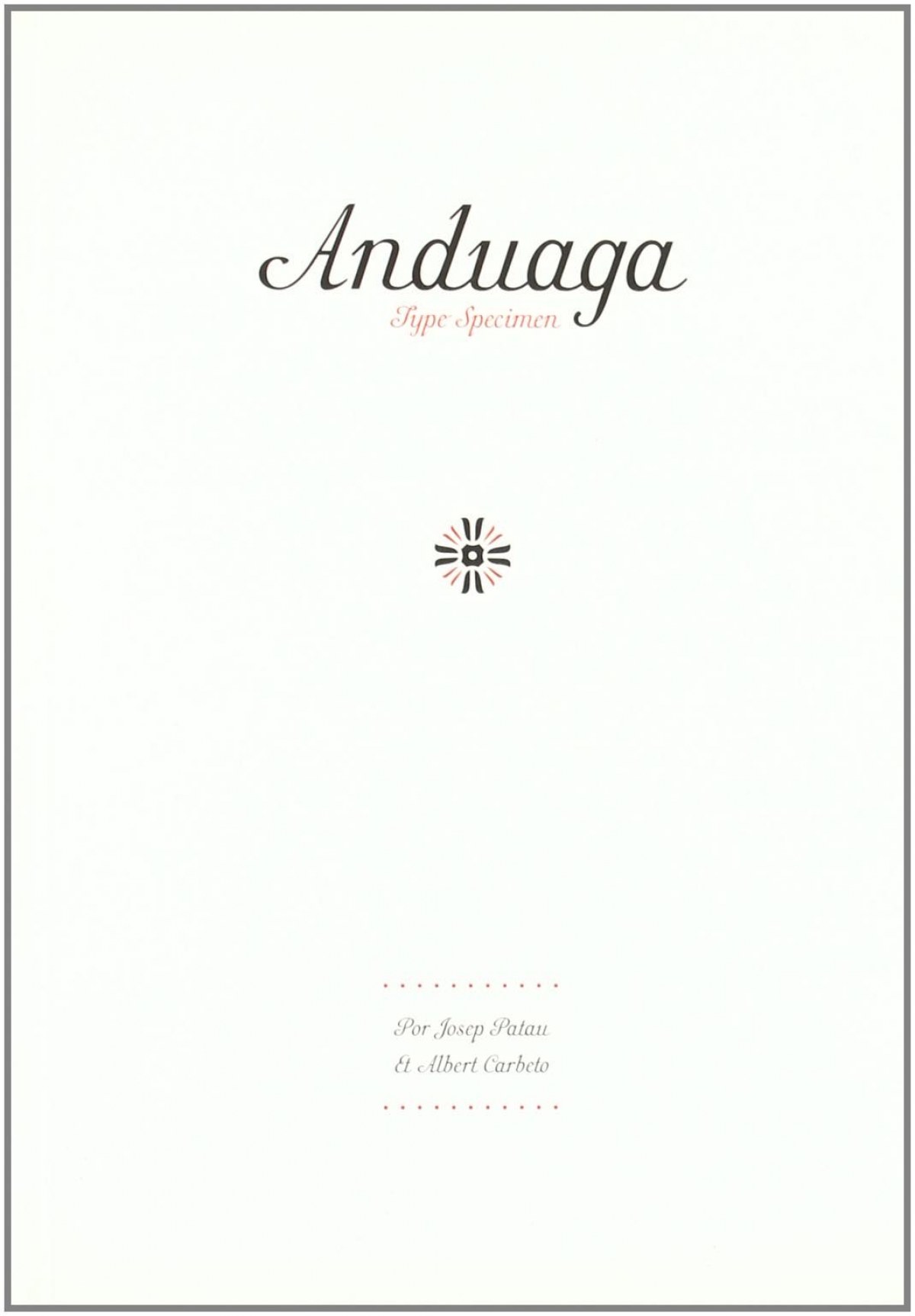 Anduaga type specimen - Vv.Aa.