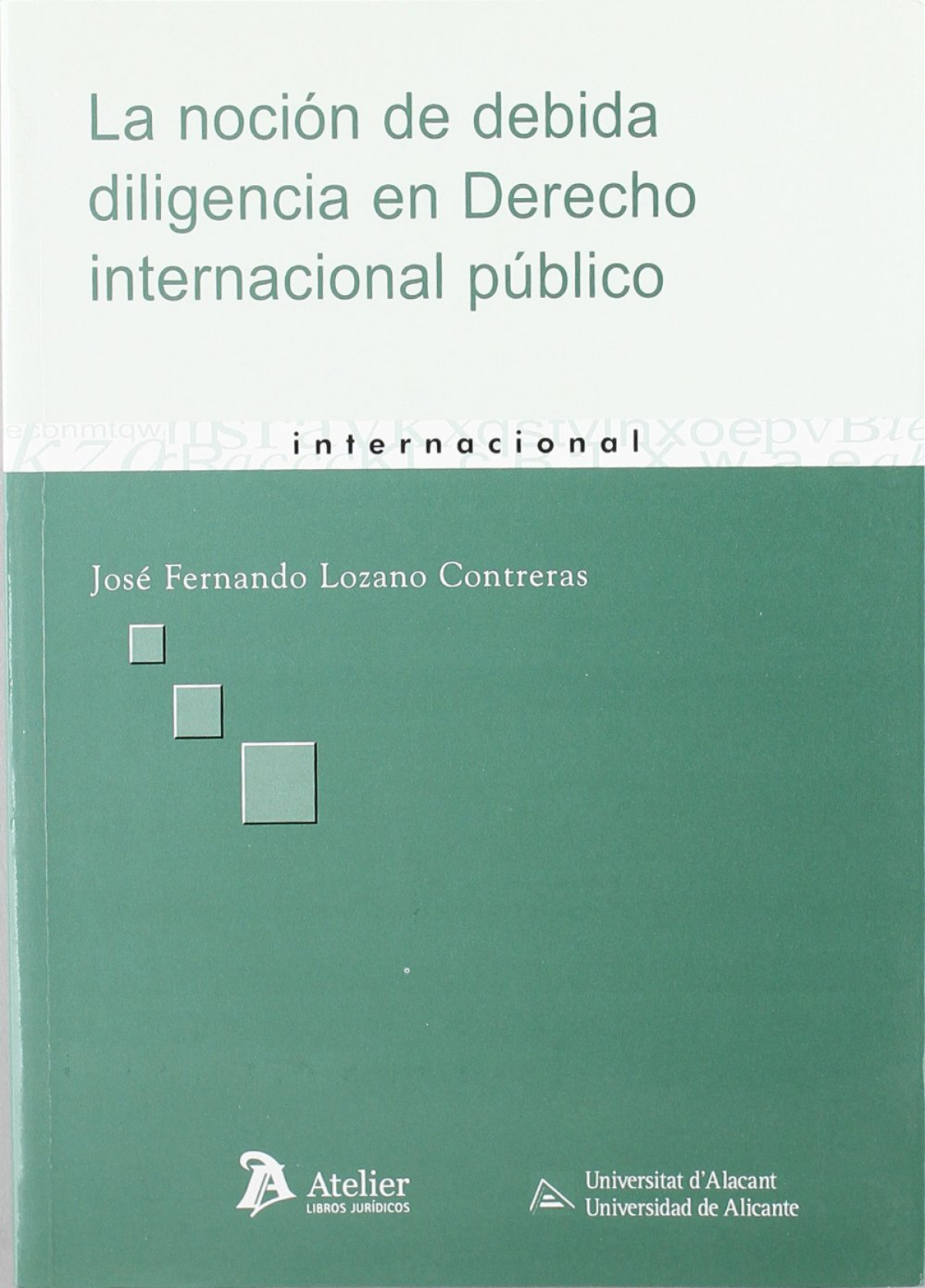 Nocion de debida diligencia en derecho internacional publico, la.