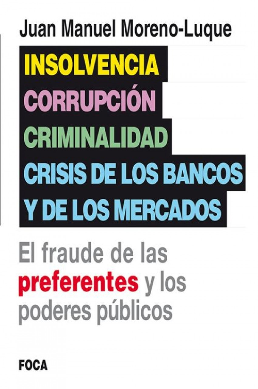 Insolvencia, corrupción, criminalidad - Moreno-Luque, Juan Manuel