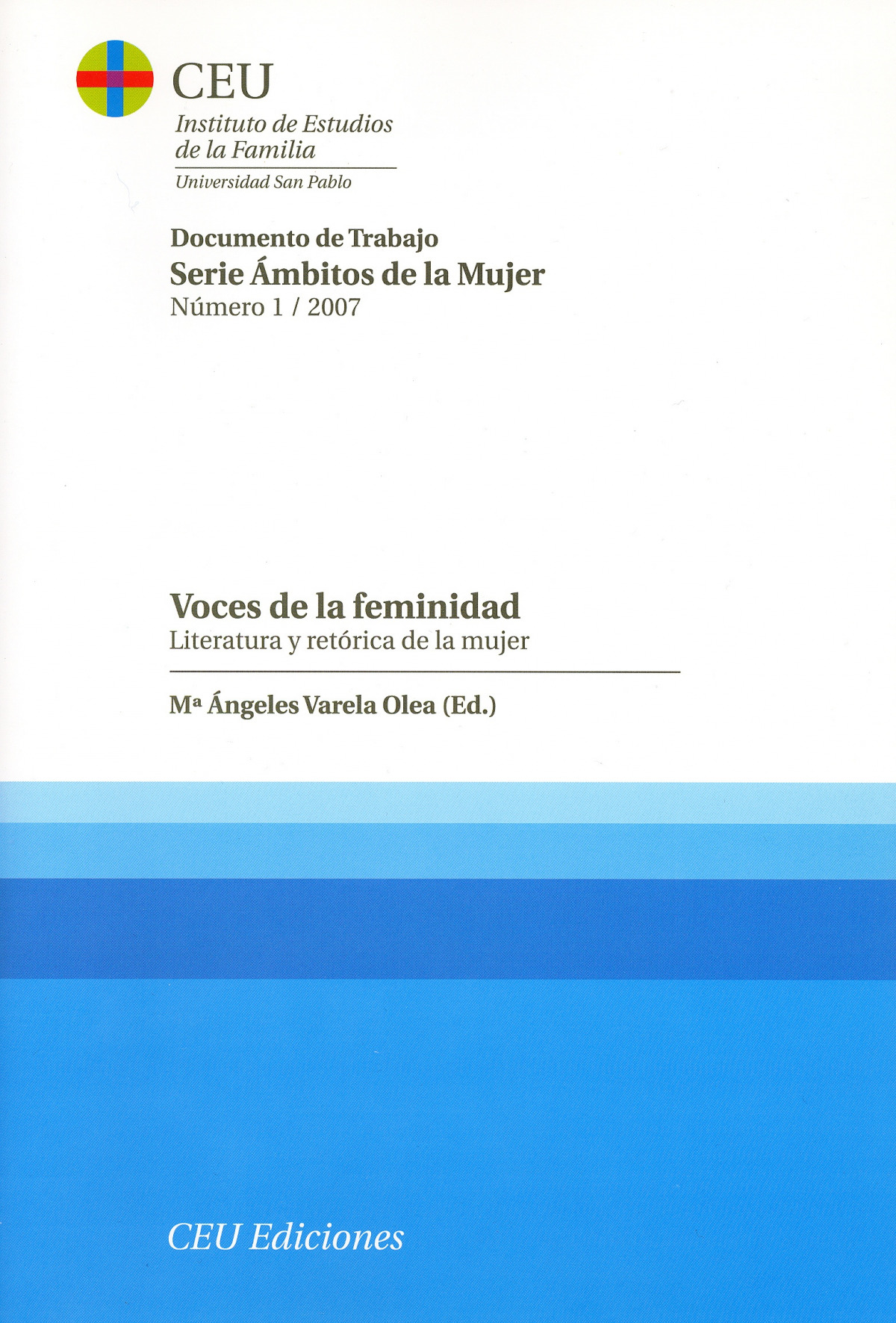 VOCES DE LA FEMINIDAD. VOL I