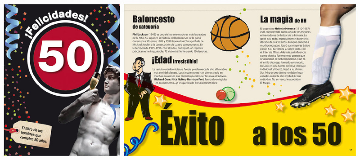 FELICIDADES 50 -HOMBRE EL LIBRO DE LOS HOMBRES QUE CUMPLEN 5