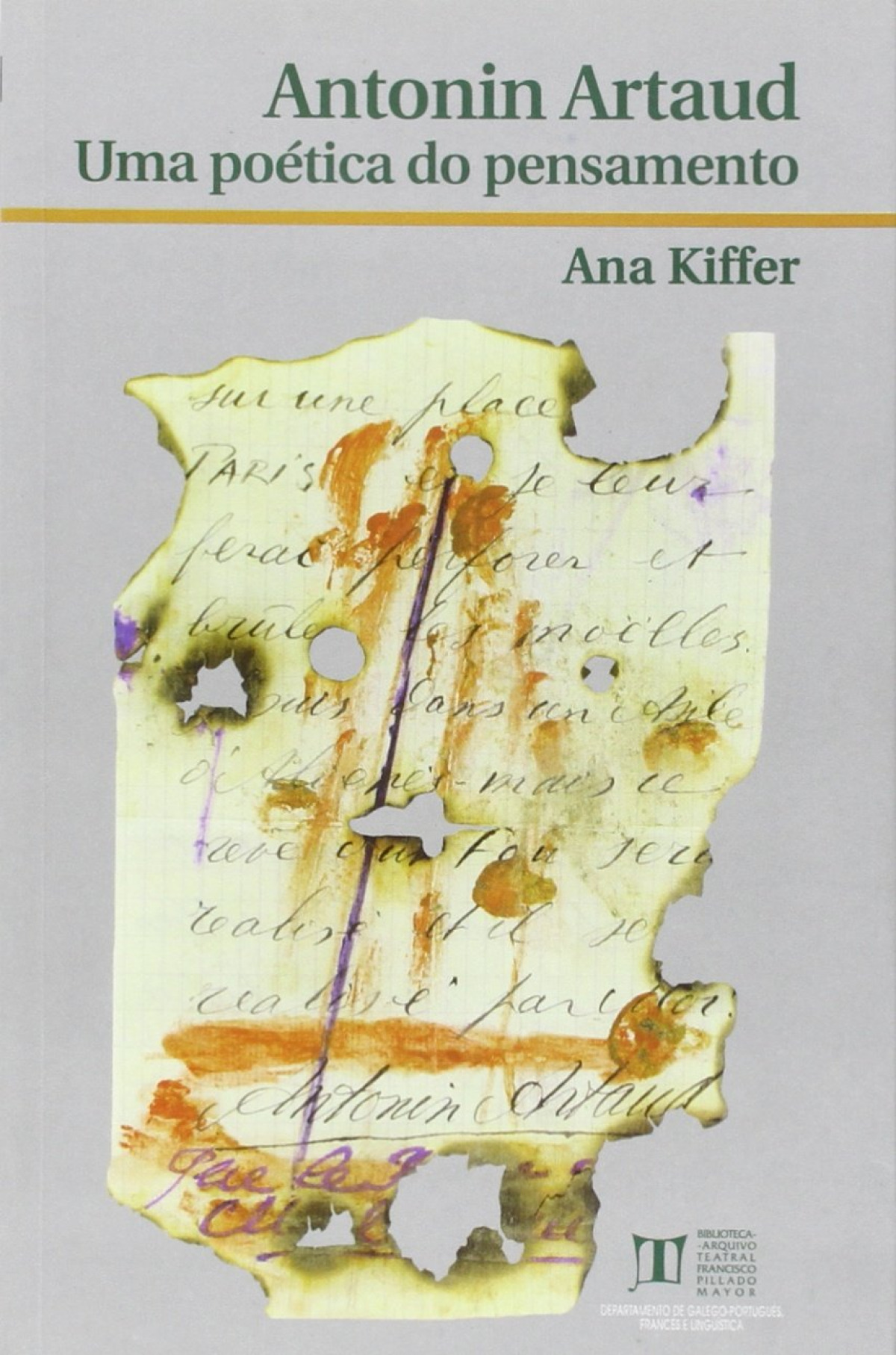 Antonin artaud uma poetica do pensamento - Kiffer, Ana