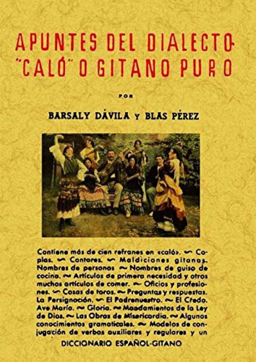 Apuntes del dialecto caló - Dávila Barsaly y Pérez, Blas