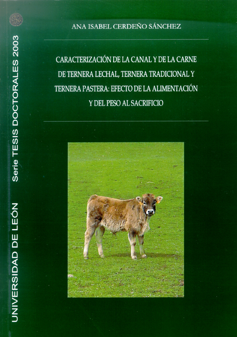Caracterizaci�n de la canal y de la carne de ternera lechal, ternera tradicional