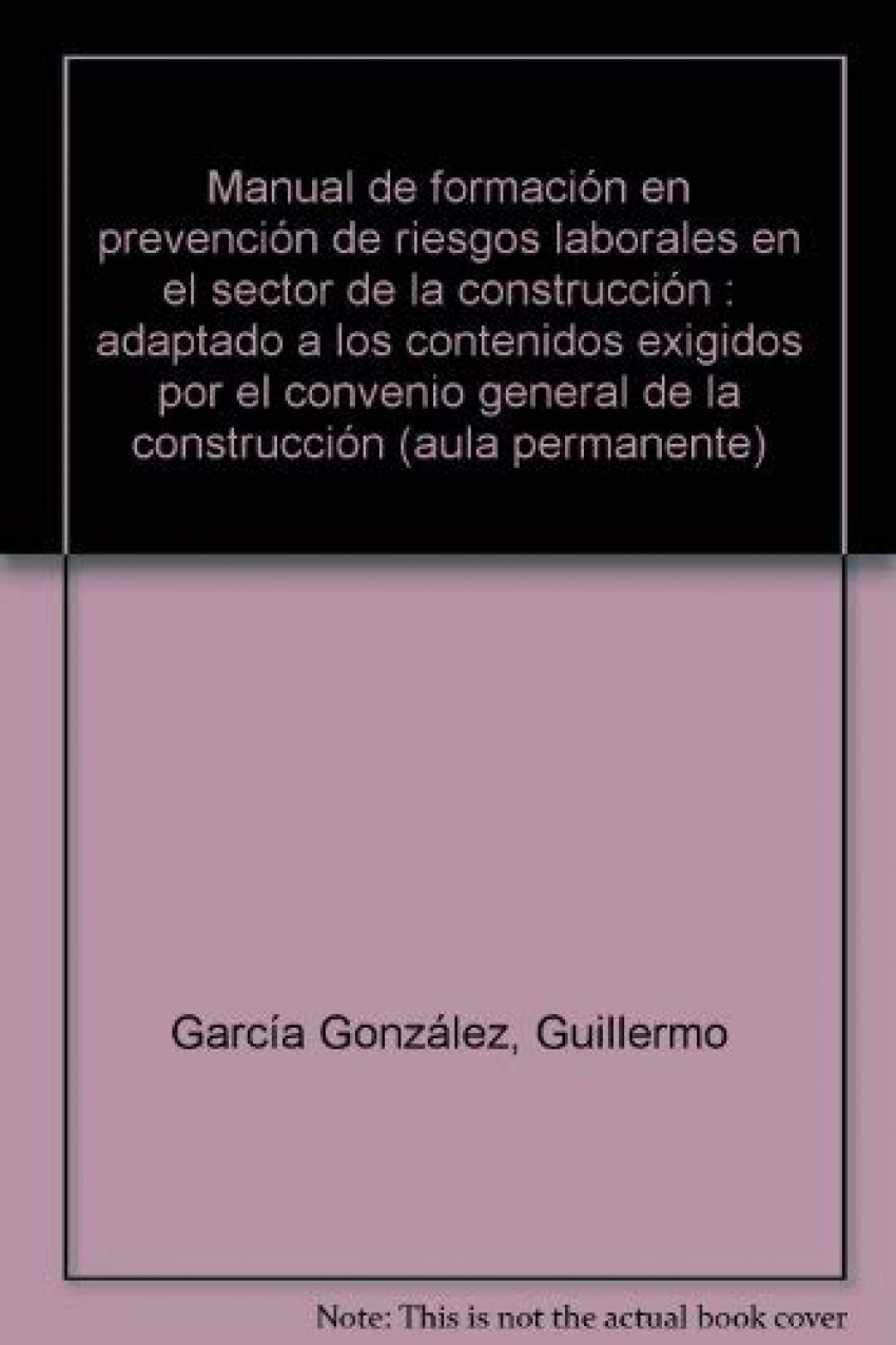 MANUAL DE FORMACION EN PREVENCION DE RIESGOS LABORALES EN EL