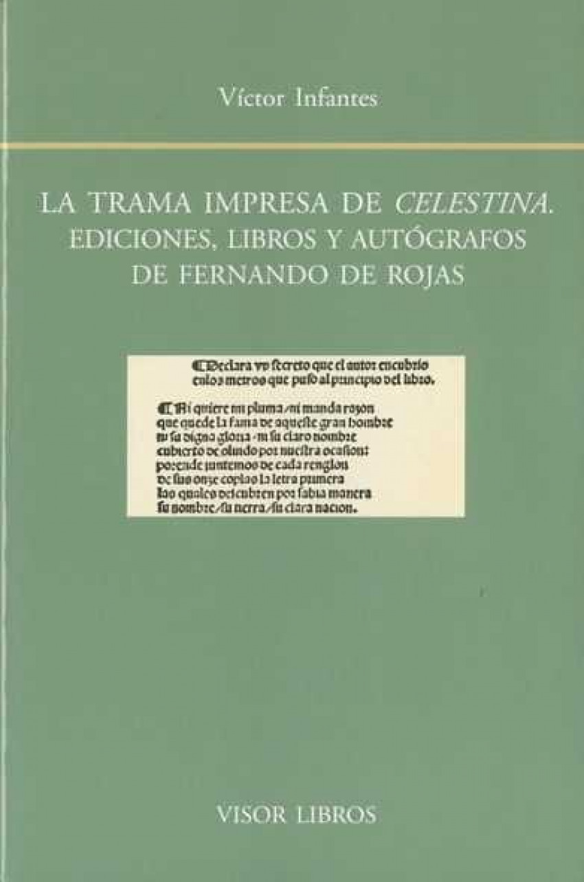 Trama impresa de celestina bf-121 ediciones libros y autogra edicioone - Infantes, Victor