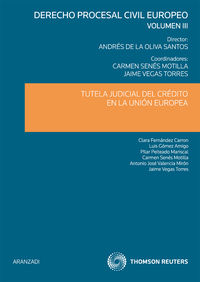 Tutela judicial del cr�dito en la Uni�n Europea (Volumen III)