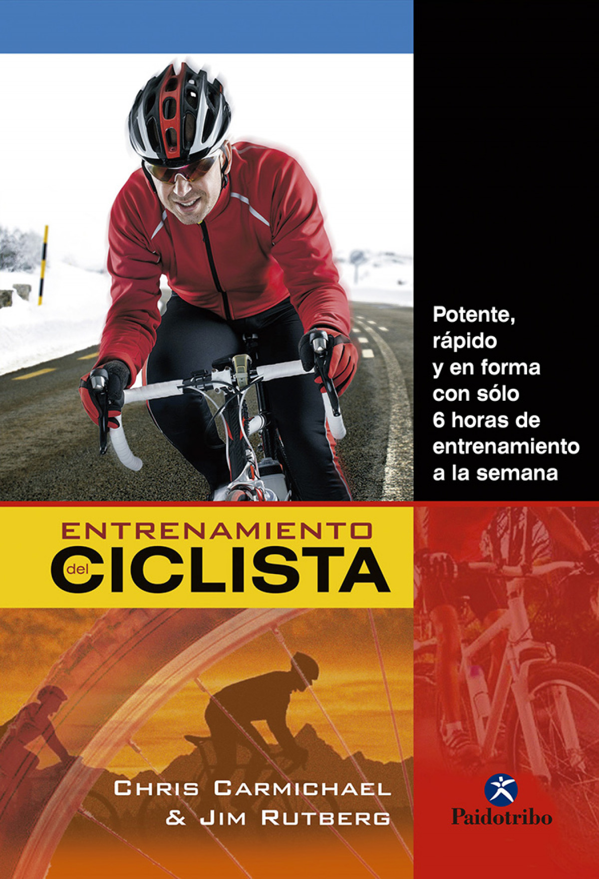 ENTRENAMIENTO DEL CICLISTA POTENTE RAPIDO Y EN FORMA CON SOL