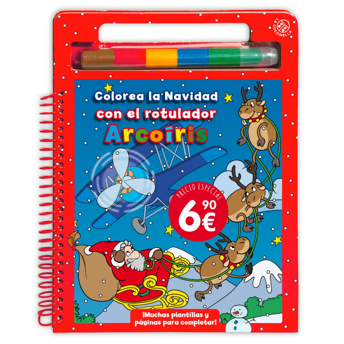 colorea la navidad