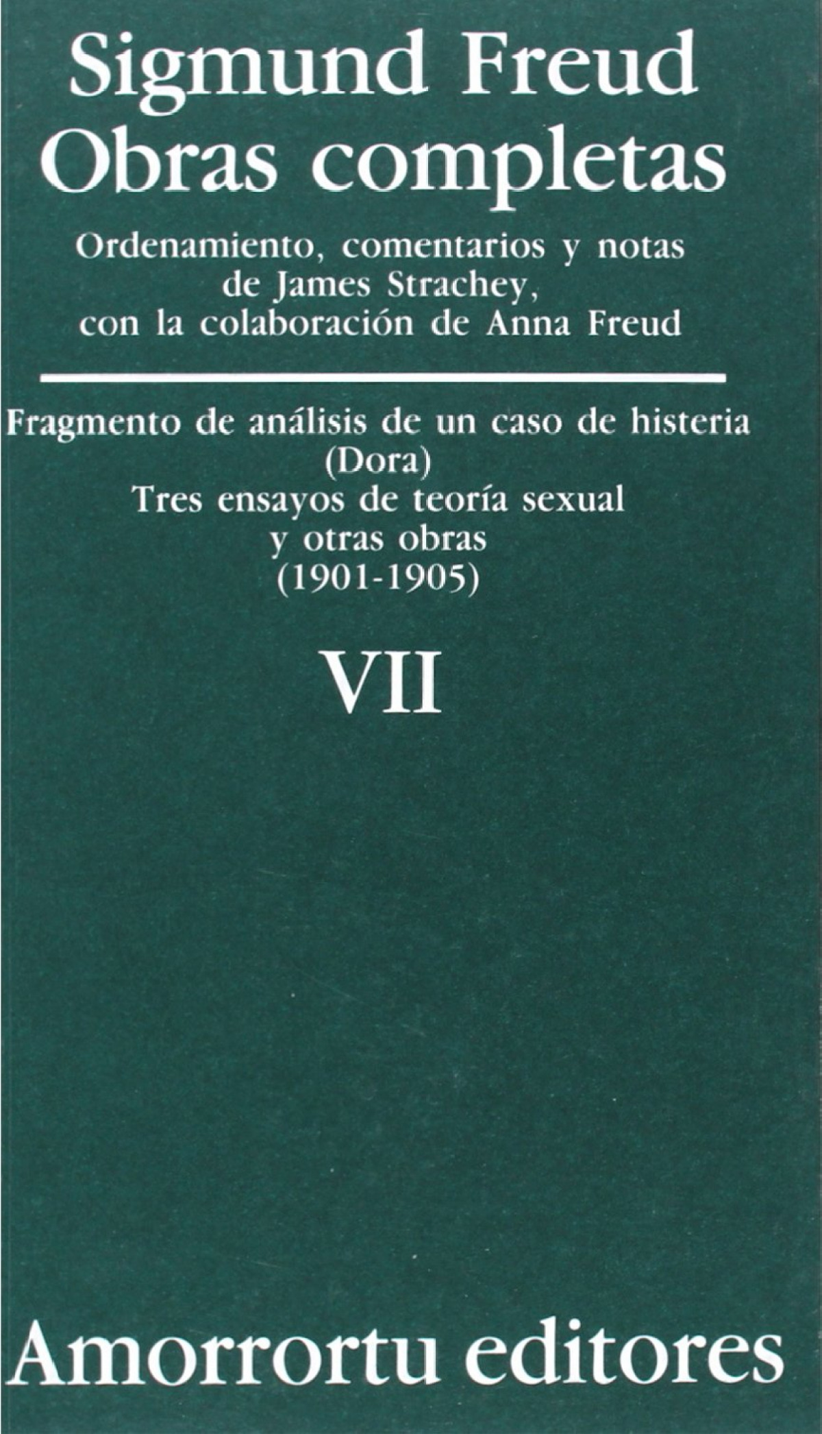 Obras Completas. Volumen 7 - Freud, Sigmund