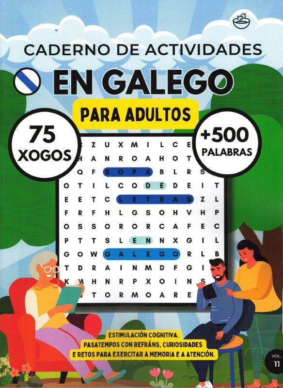 Caderno actividades en galego para adultos