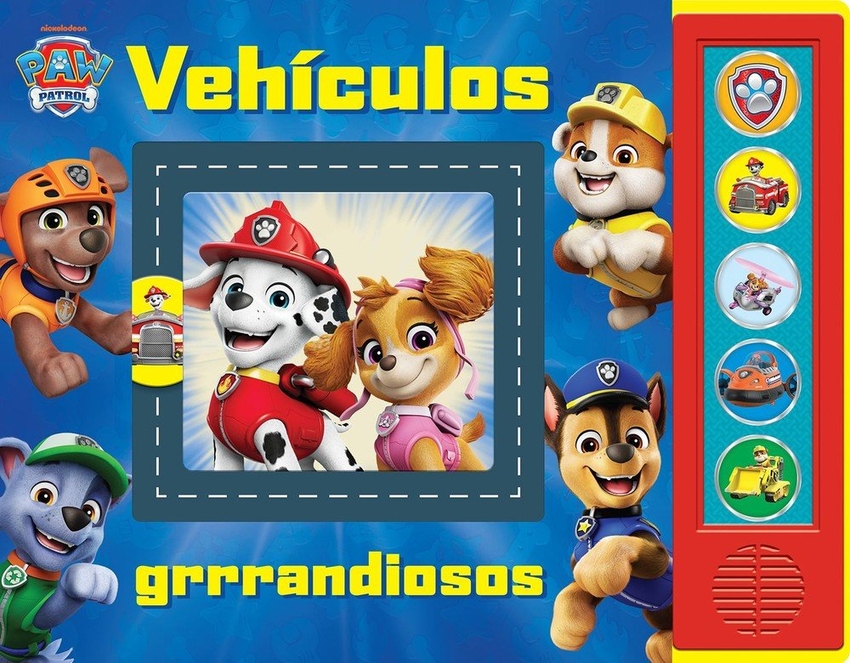 PATRULLA CANINA - PAW PATROL - VEH�CULOS GRRRANDIOSOS - TRACE-A-TRACK LIBRO INTERACTIVO DE SONIDOS - PI KIDS