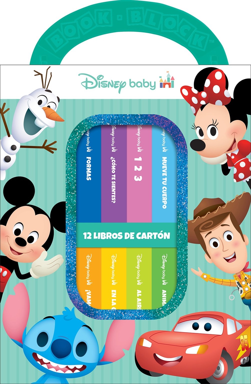 DISNEY BABY: MI PRIMERA BIBLIOTECA - 12 LIBROS DE CART�N - BLOQUE DE LIBROS - PI KIDS