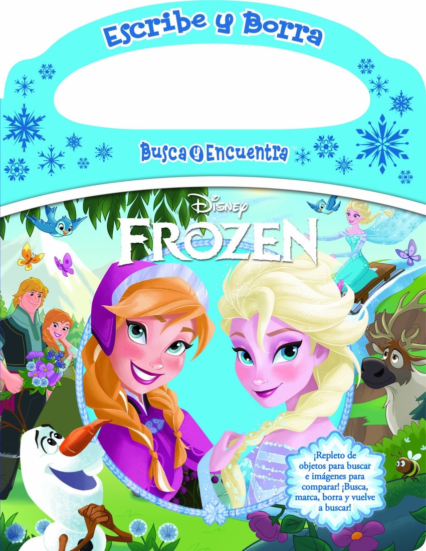 disney frozen elsa anna olaf y mas escribe y borra busca y encuentra - libro de actividad - pi kids