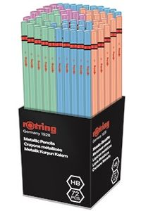 EXP 72 LAPICES MADERA ROTRING COLORES METALICOS