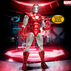 Figura Iron Man Silver Centurion Edition Marvel 16Cm