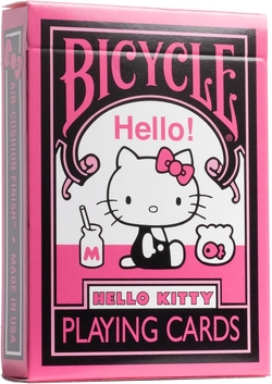 BARAJA TEMATICA HELLO KITTY BLACK & PINK BY BICYCLE
