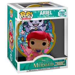 Figura Pop Deluxe Disney La Sirenita Ariel Ursula Stained Gl